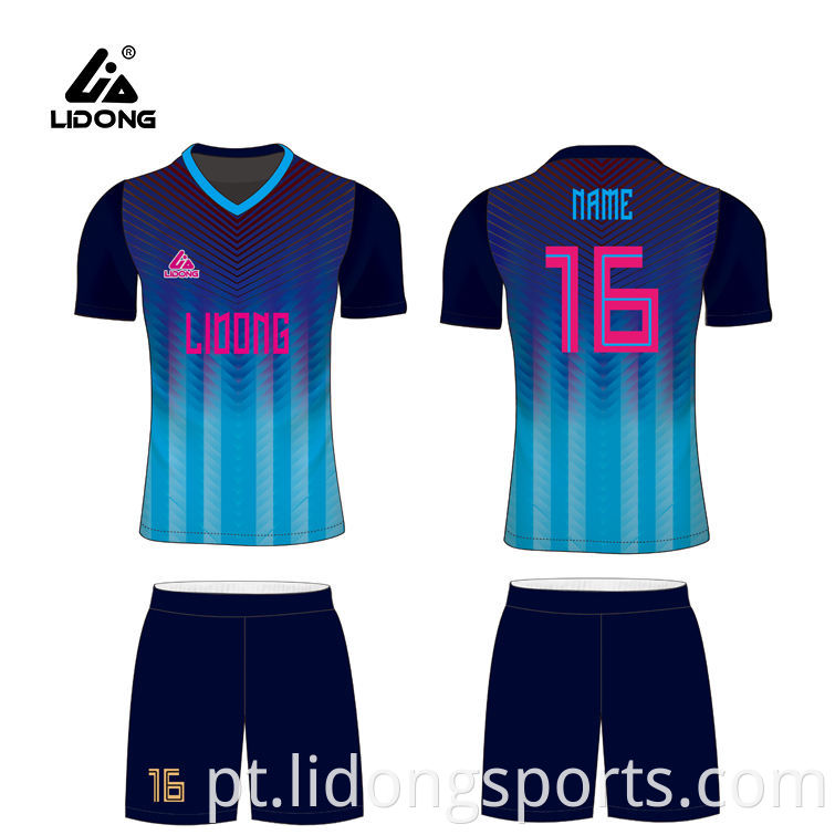 Super setembro de futebol desgaste novo sportswear personalizado camisas esportes sublimação Jersey Futebol uniforme conjunto